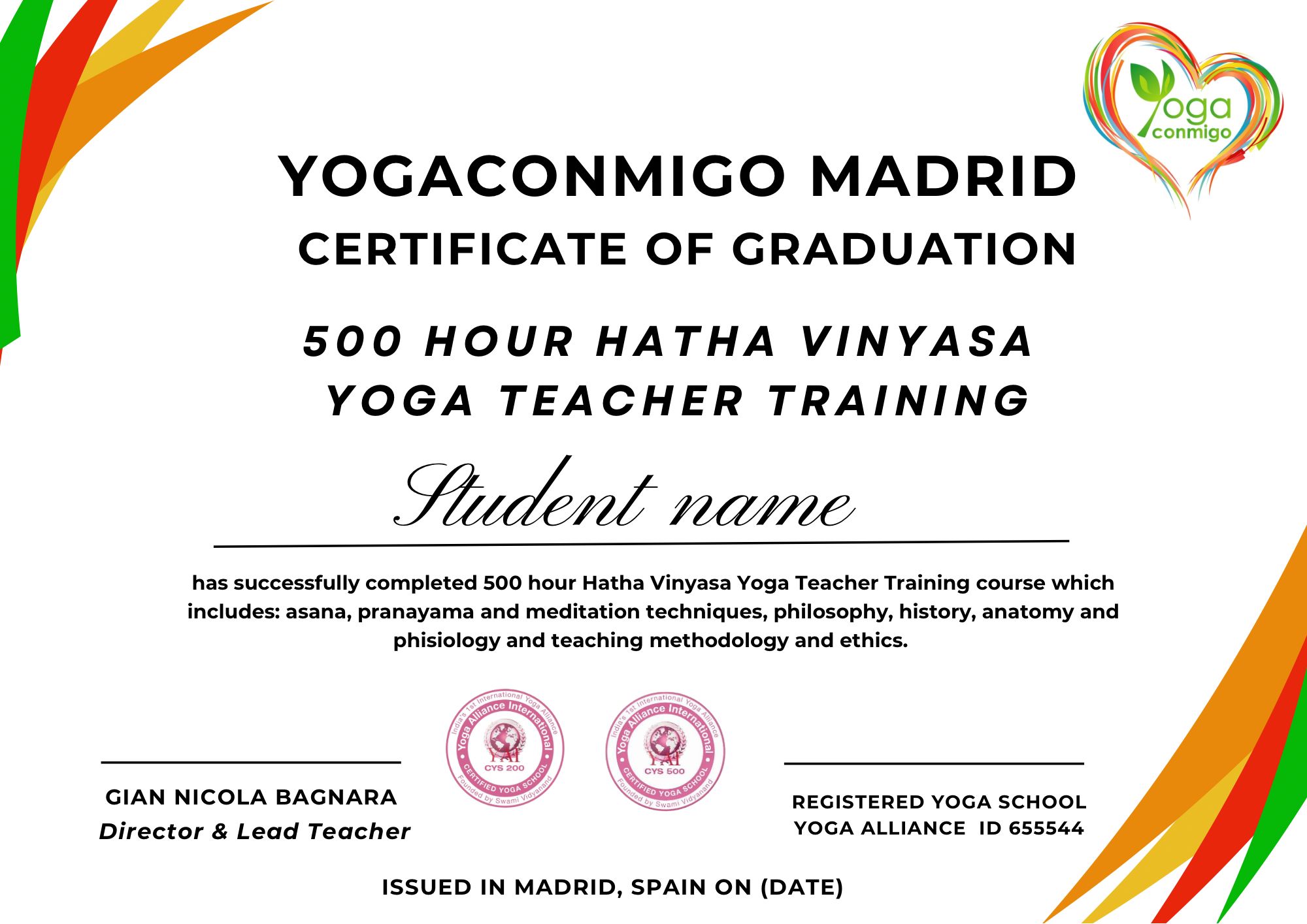 Graduación 500h Hatha Vinyasa